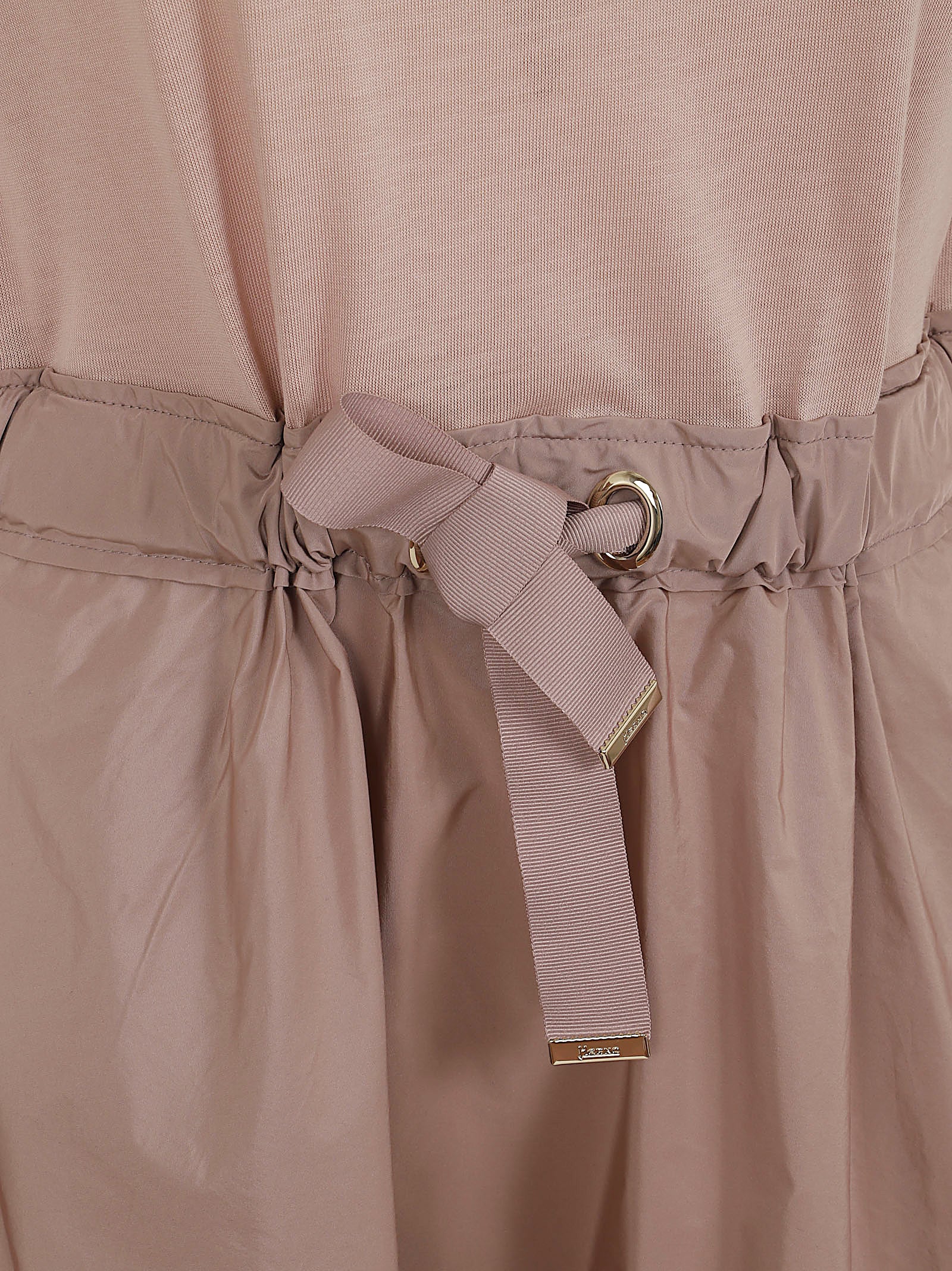 Cotton Jersey Top with Water-Repellent Taffeta Dress