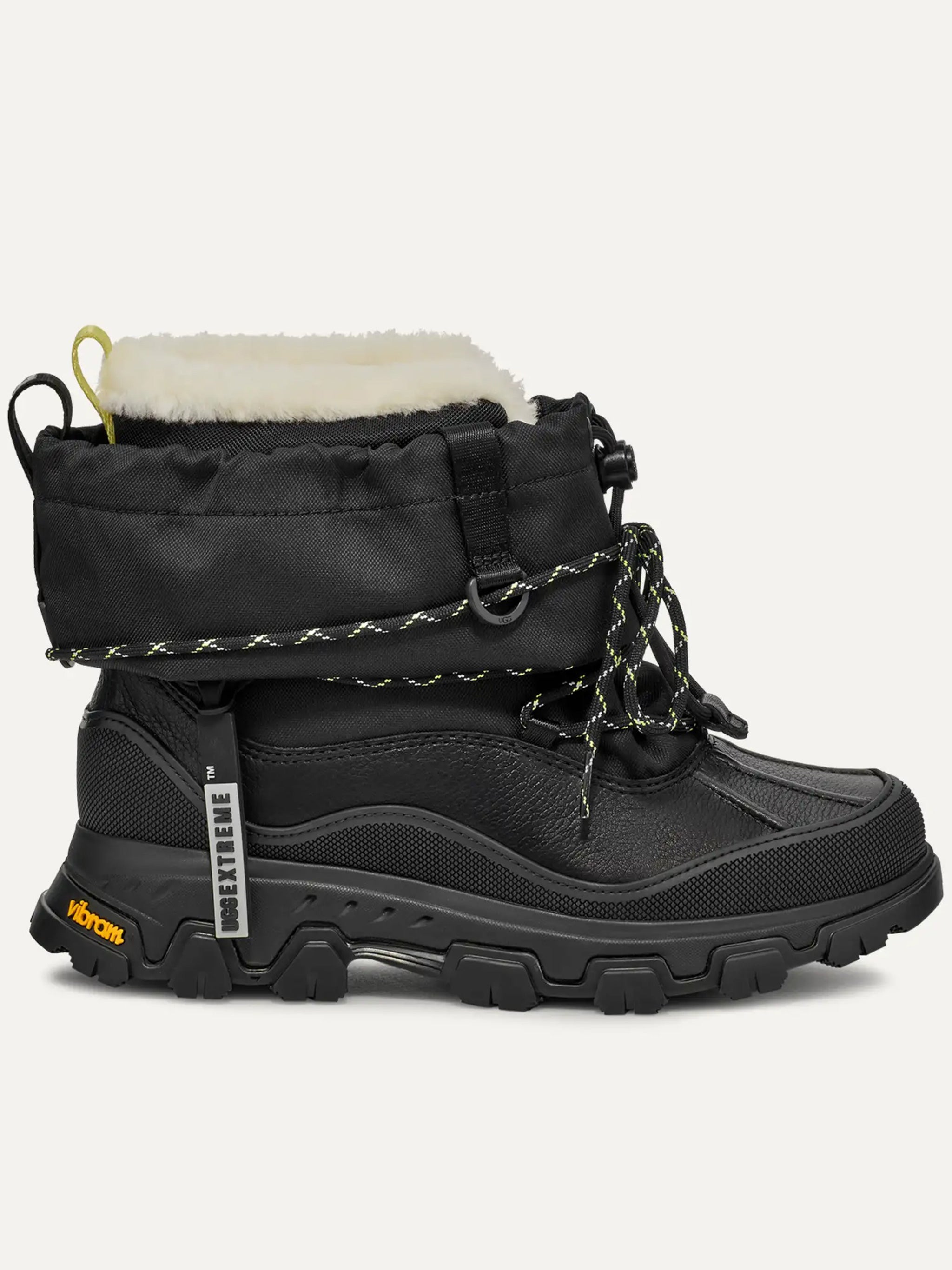 Black Metropeak High-Top Rugged Boots