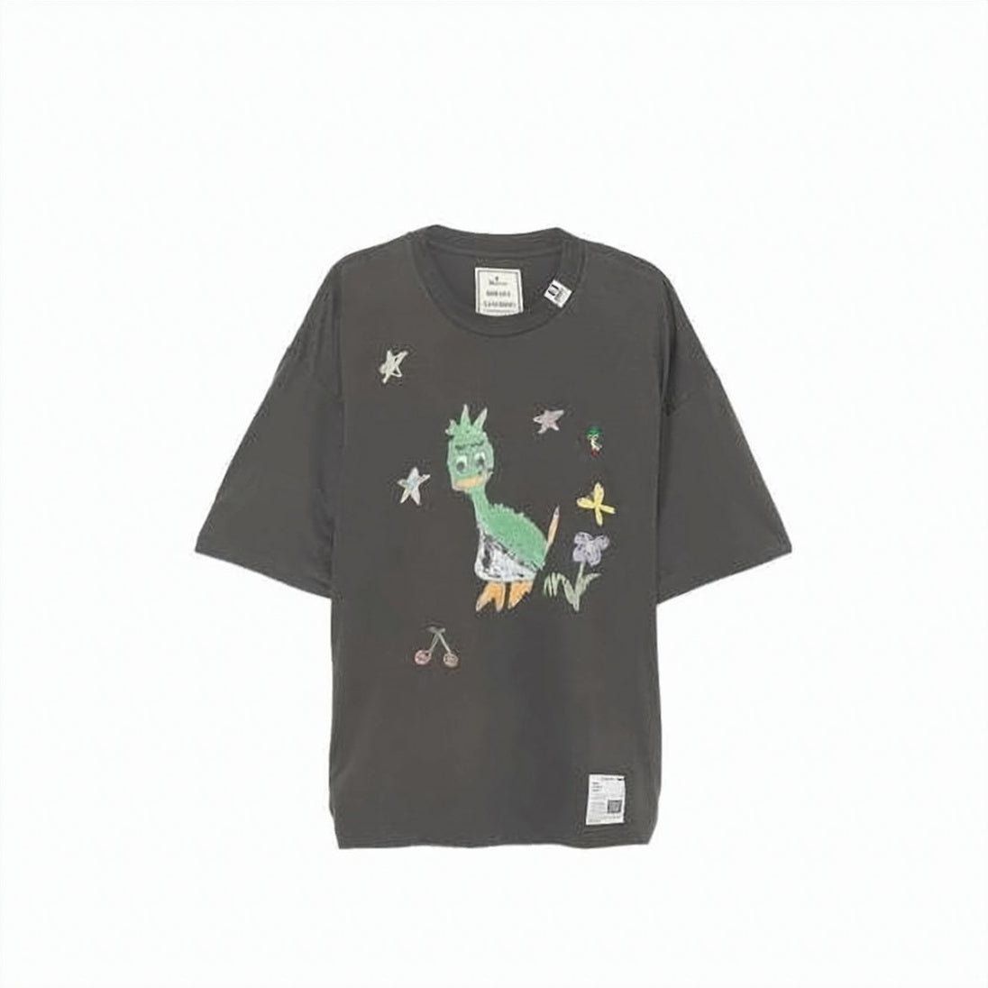 Short-Sleeve Graphic T-Shirt with Playful Bird Motif