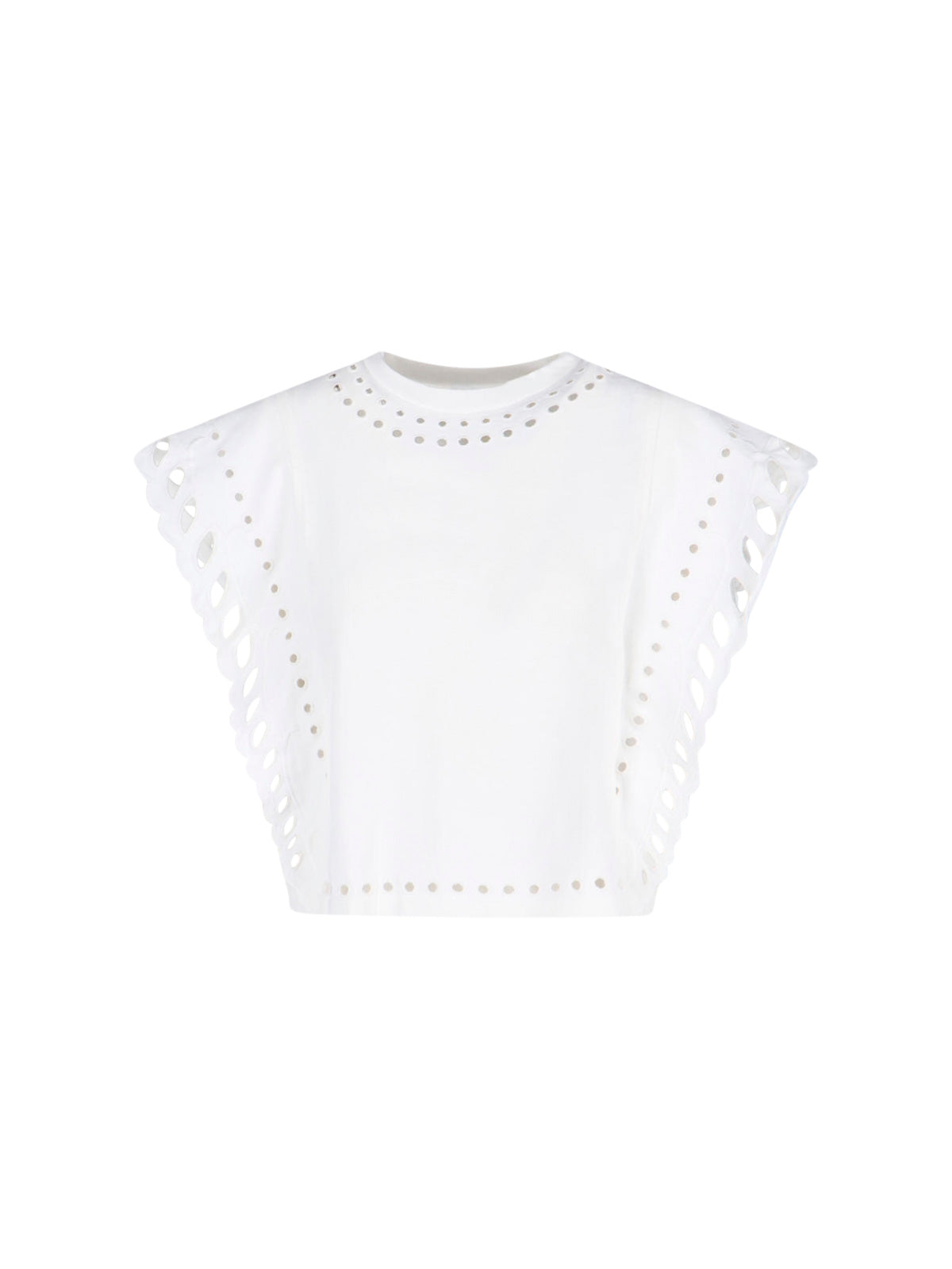 Classic Round Neck White T-Shirt with Lightweight Fabric