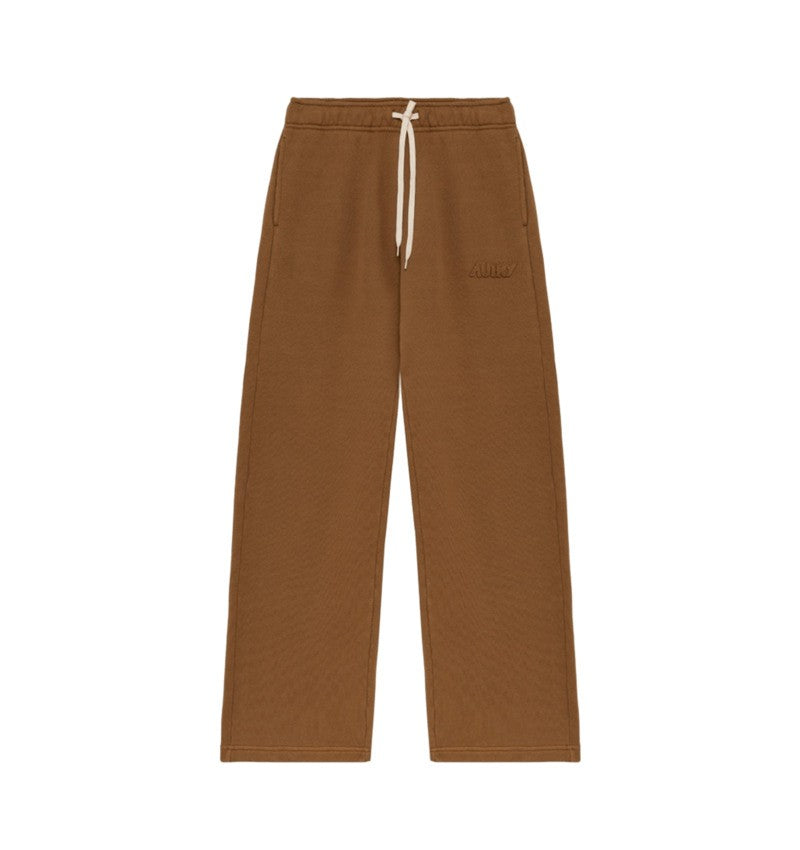 Relaxed Fit Brown Sweatpants with Drawstring Waist