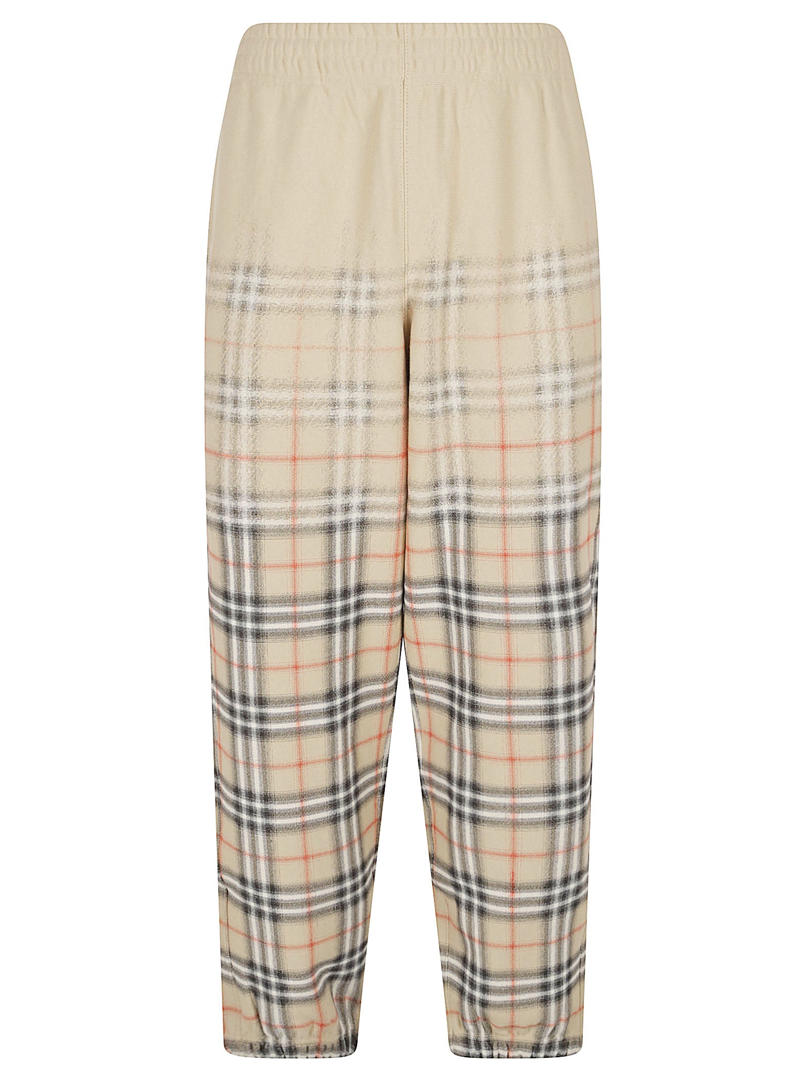 Comfort-Fit Trousers with Gradient Check Design