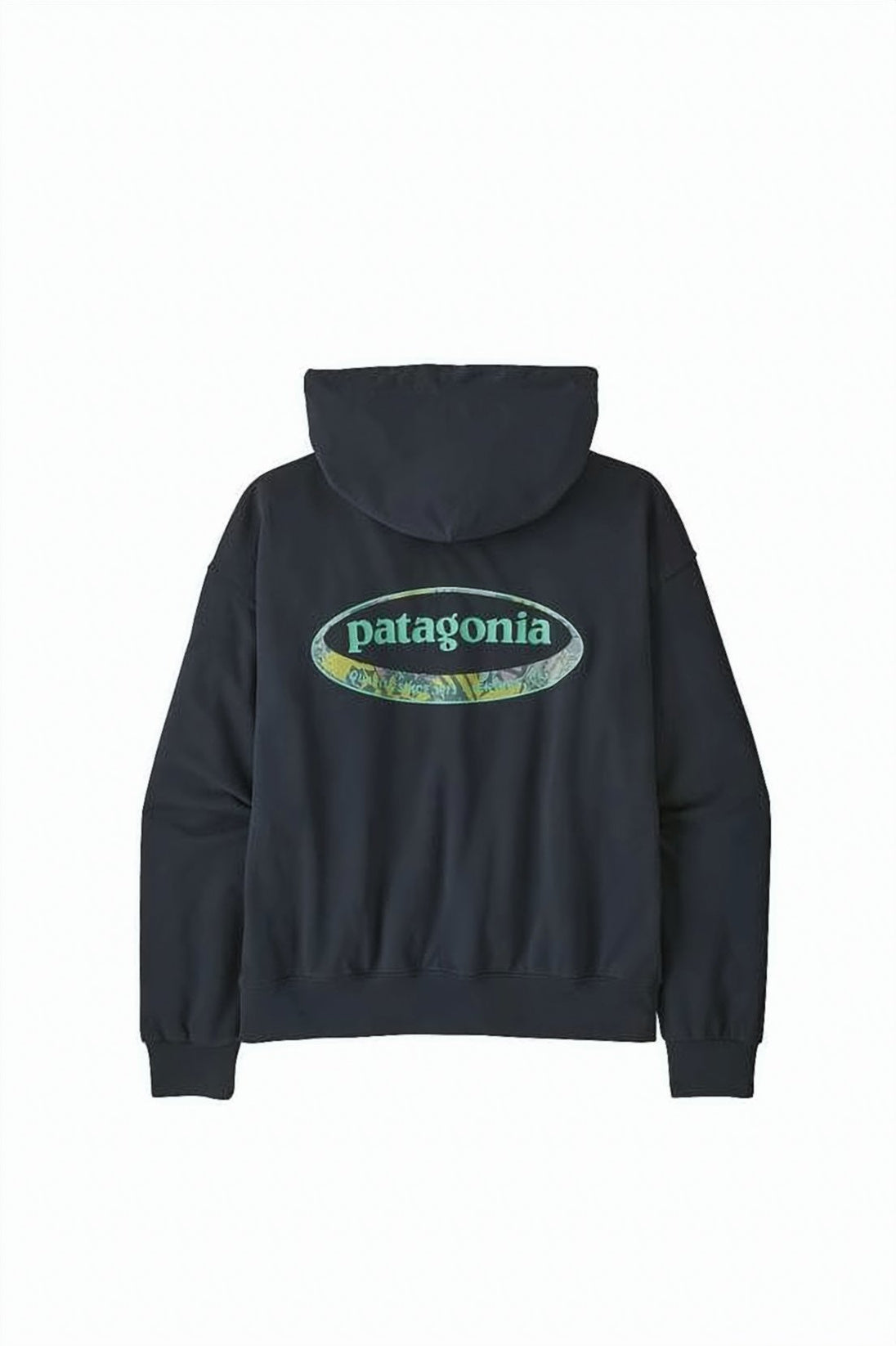 Relaxed Fit Blue Cotton Hoodie with Distinctive Logo