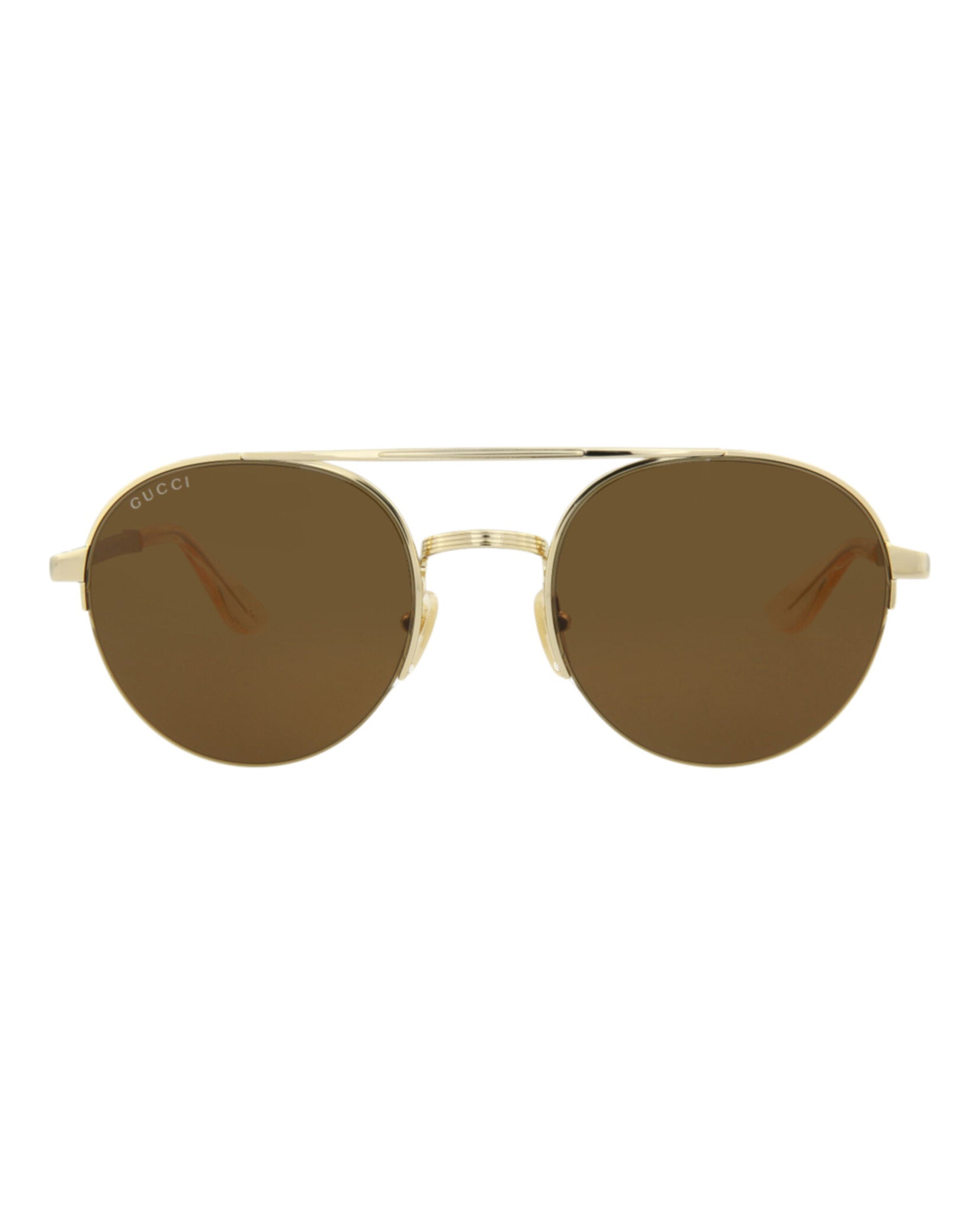 Round-Frame Metal Sunglasses