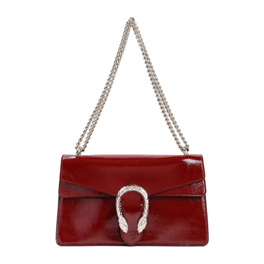 Gucci Dionysus Shoulder Bag in Glossy Red Leather