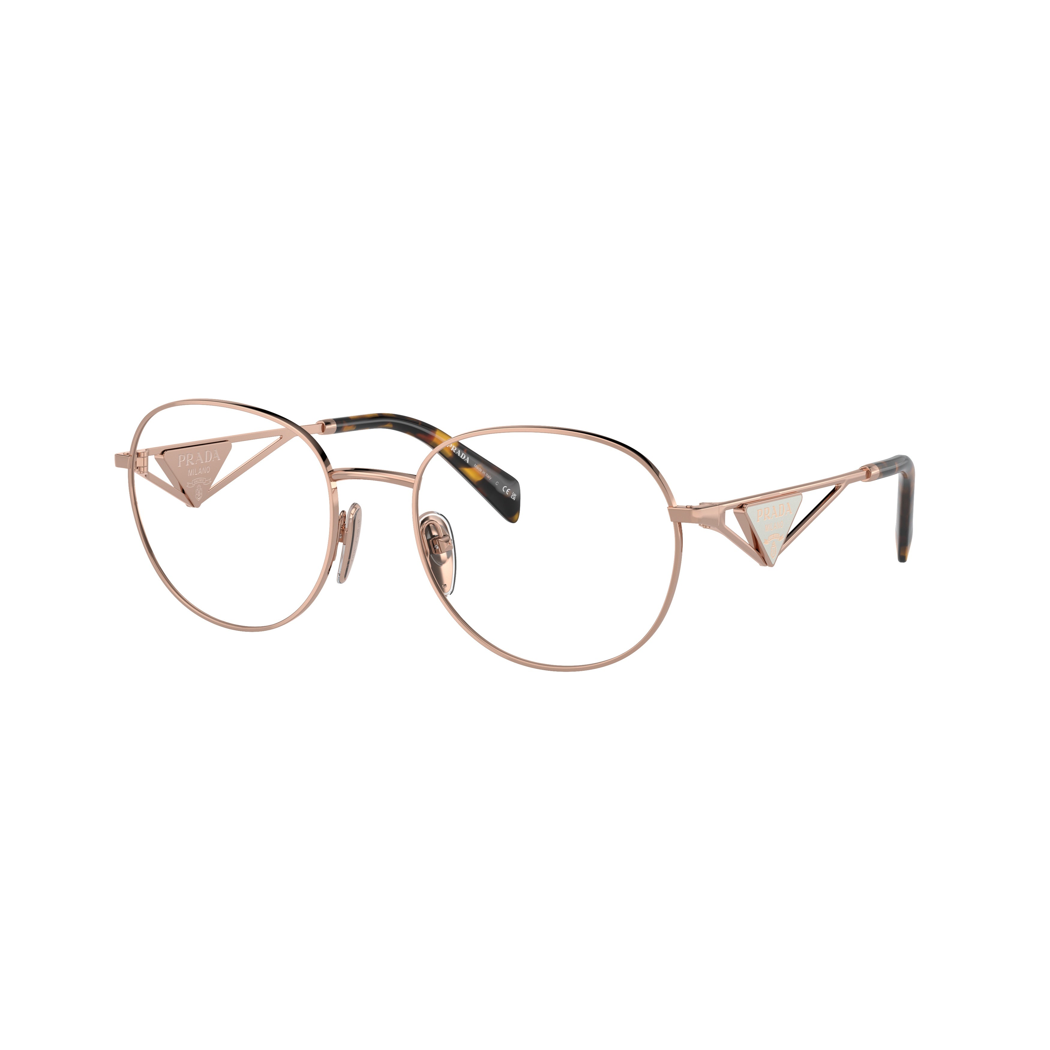 0pr A50v Rose Gold Metal Frame Eyeglasses