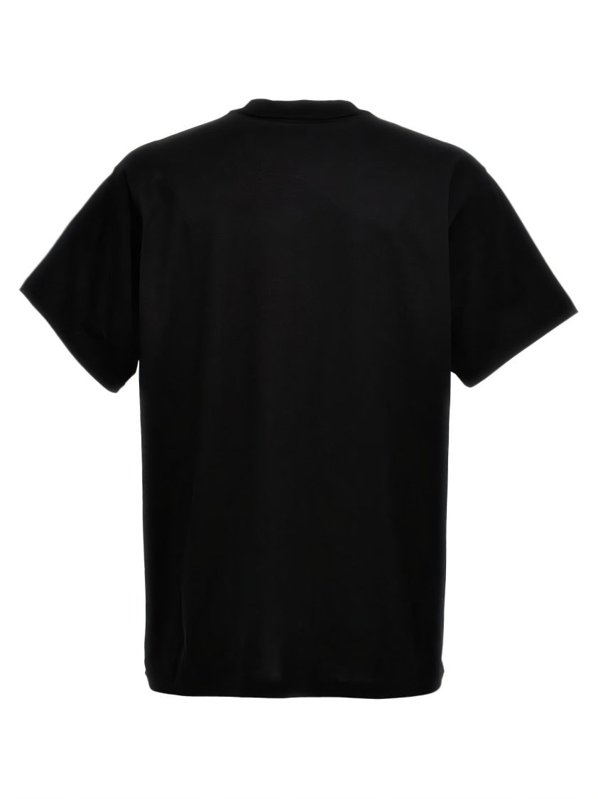 Classic Black Short-Sleeve T-Shirt With Bold Logo Print