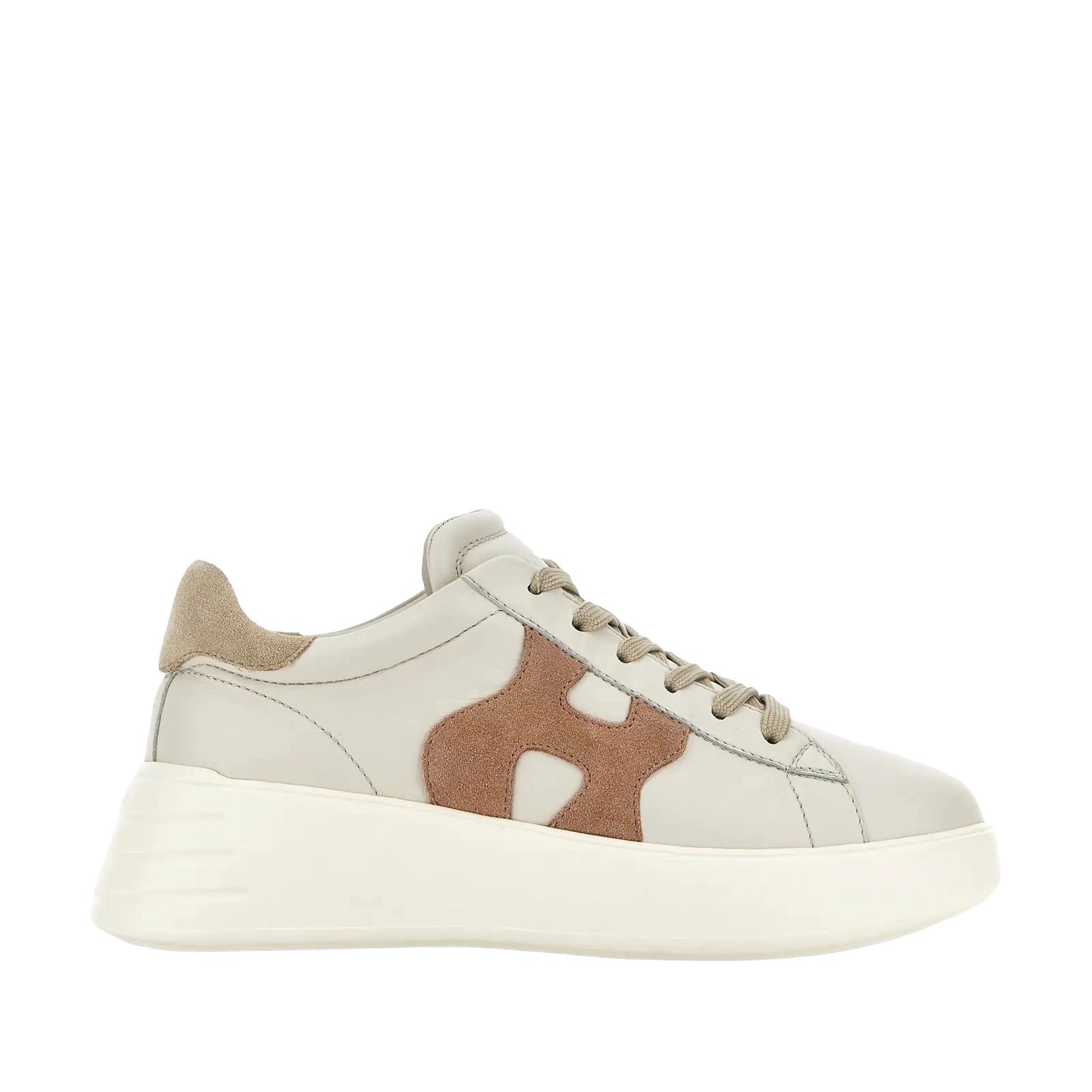 Rebel H562 Lace-Up Sneakers in Sheepskin and Calfskin