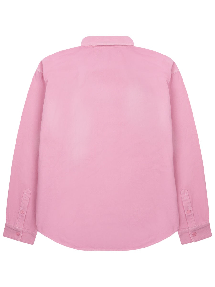 Large-Fit Cotton Shirt With Subtle Logo Detail