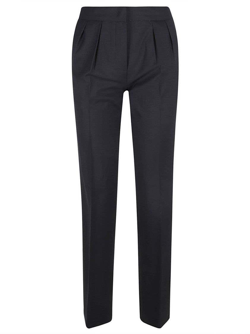 Tailored Black Trousers With Straight Leg