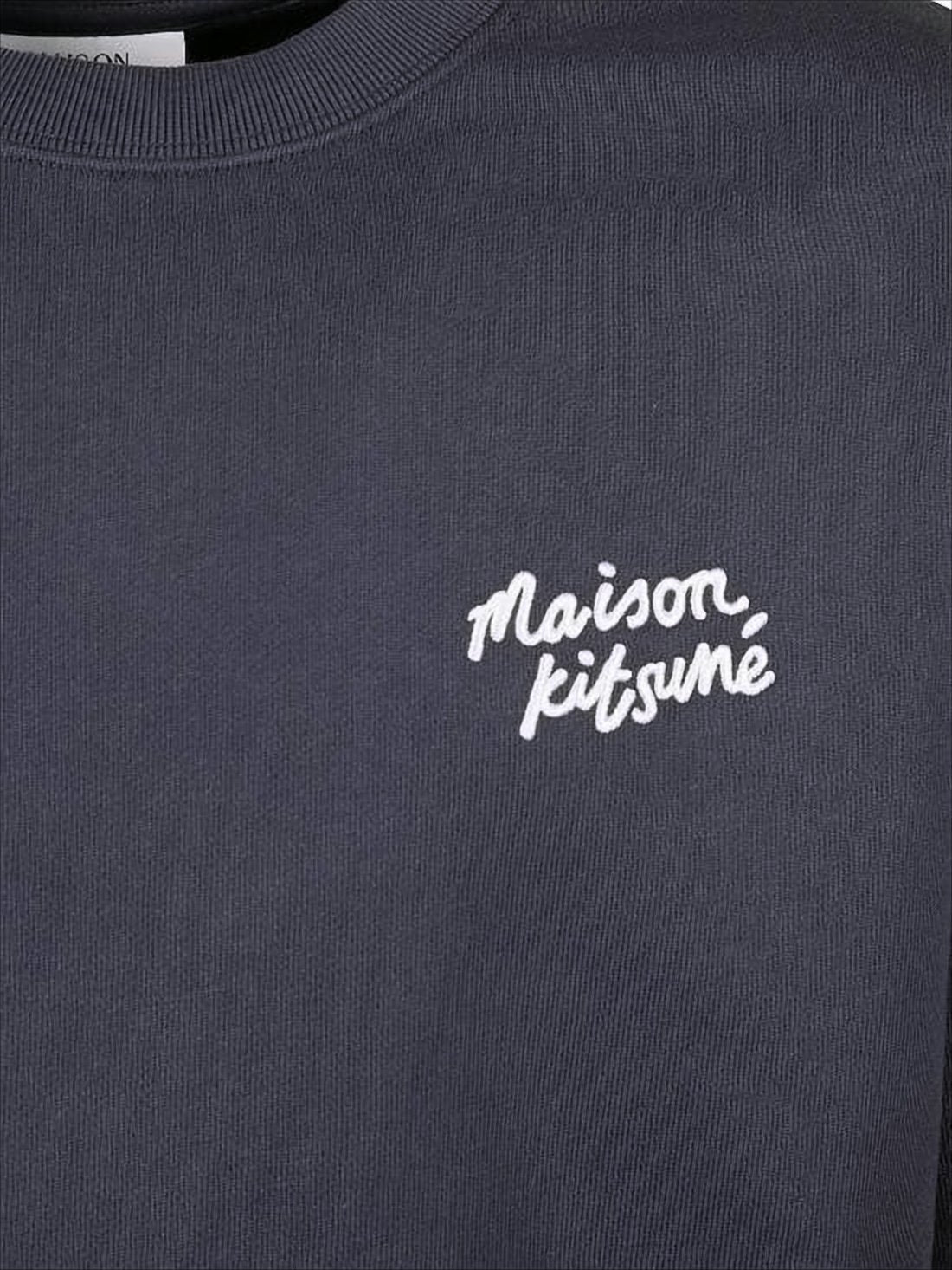 Handwritten Logo Sweatshirt With Classic Crew Neckline