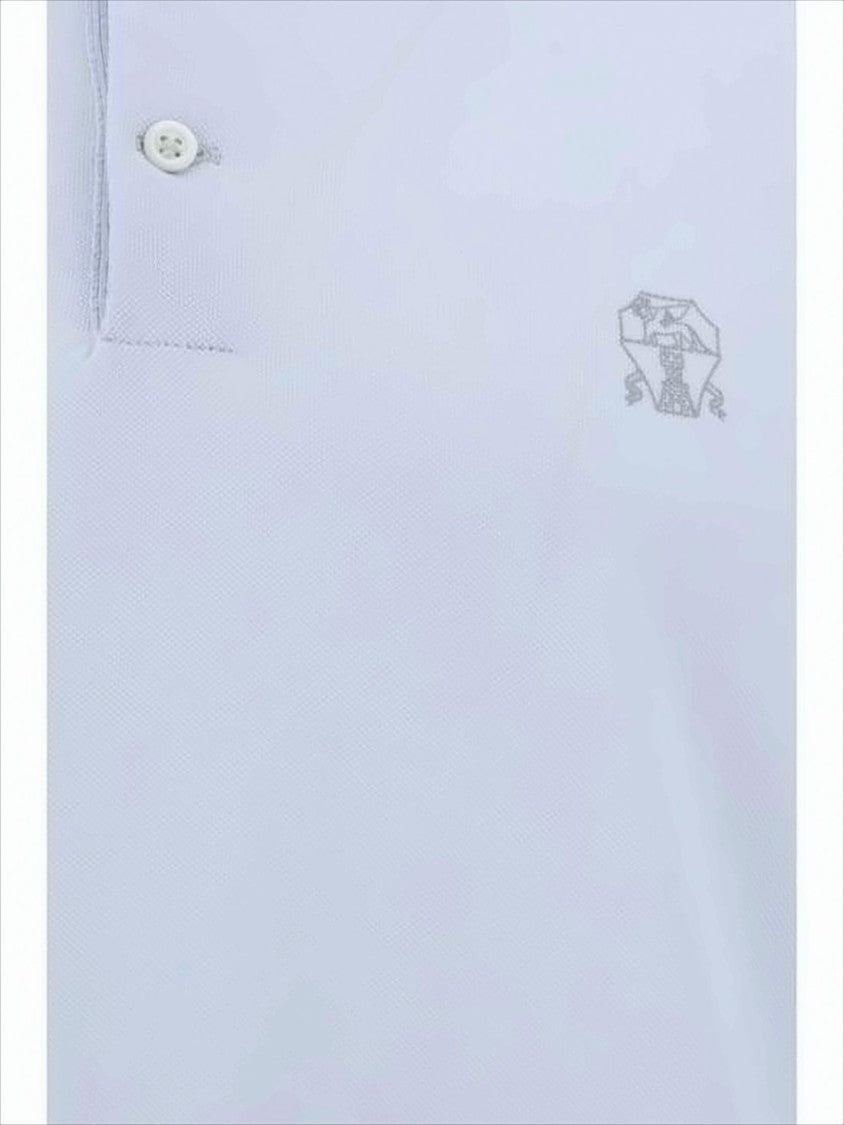 Short-Sleeve Polo Shirt with Textured Pattern