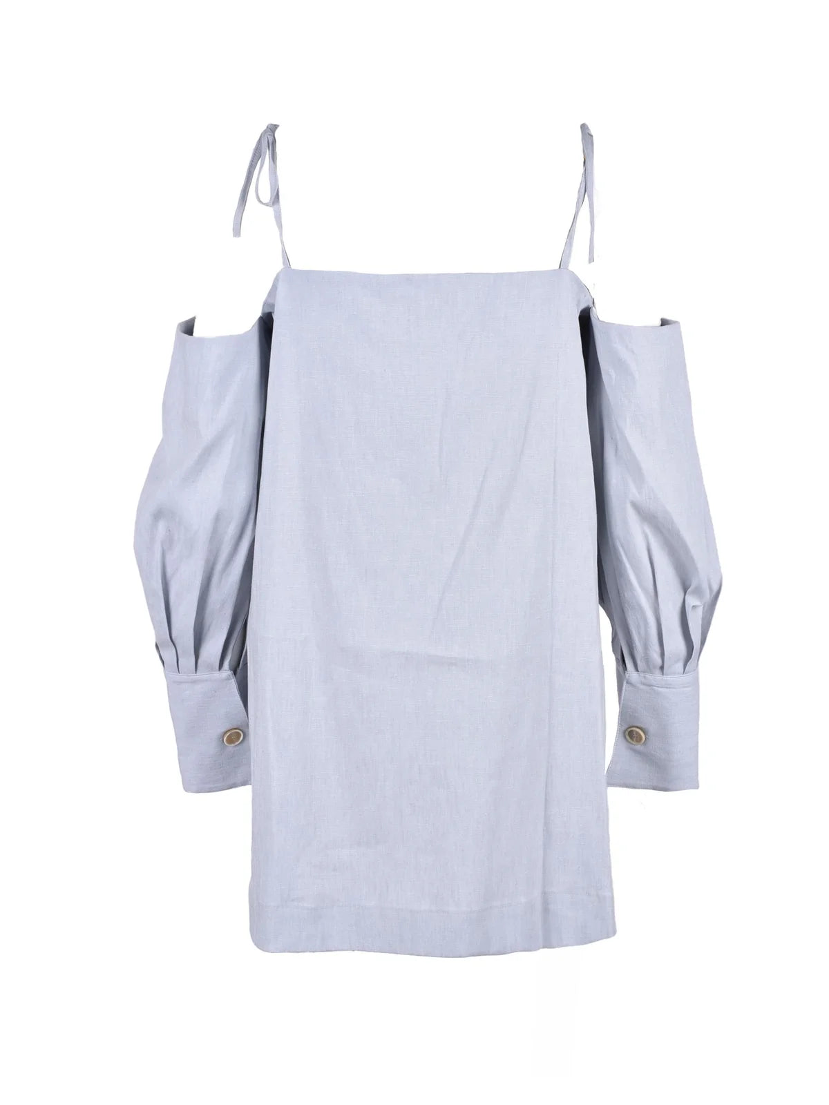 Blue Linen Viscose Dress