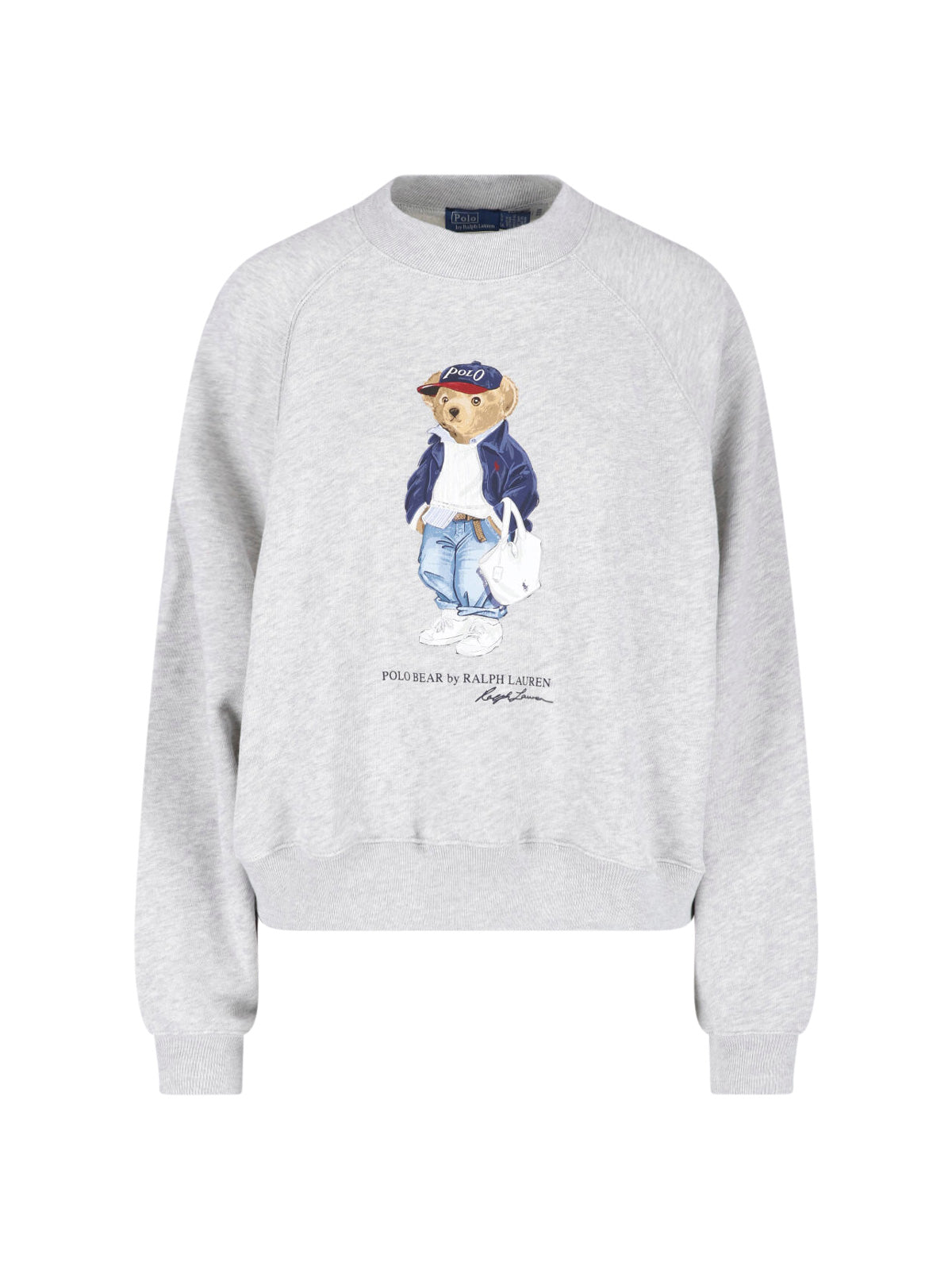 Grey Polo Bear Crewneck Sweatshirt