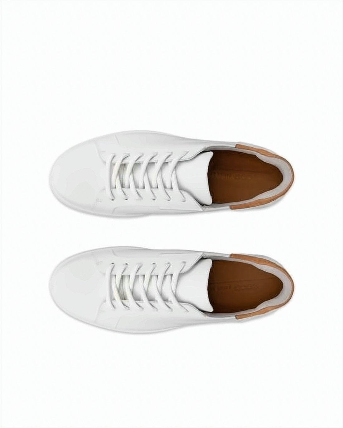 Low-Top Sneakers with Smooth Leather Upper