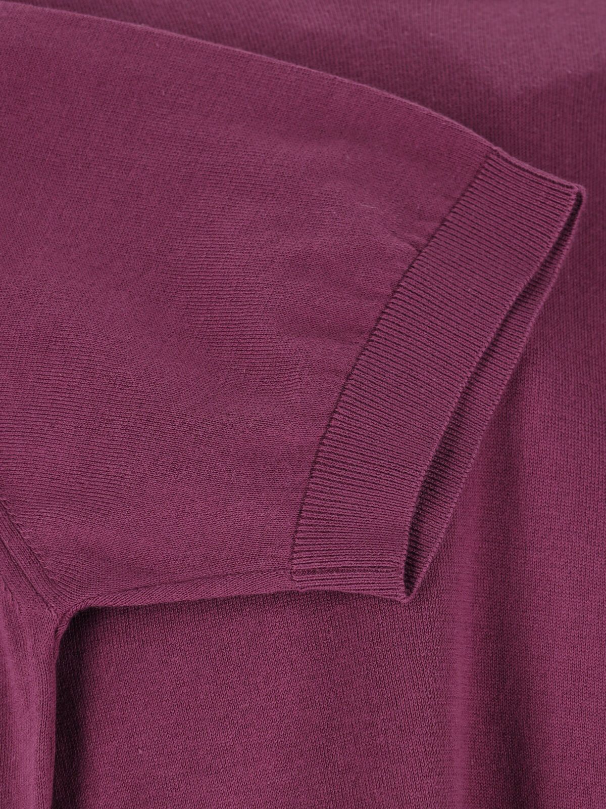 Burgundy Kempton Sea Island Cotton T-shirt