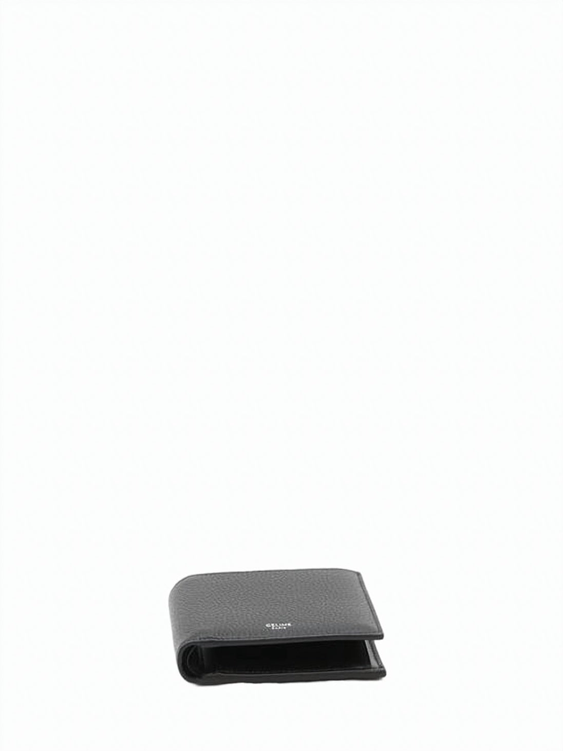Compact Bifold Wallet in Textured Calf Leather
