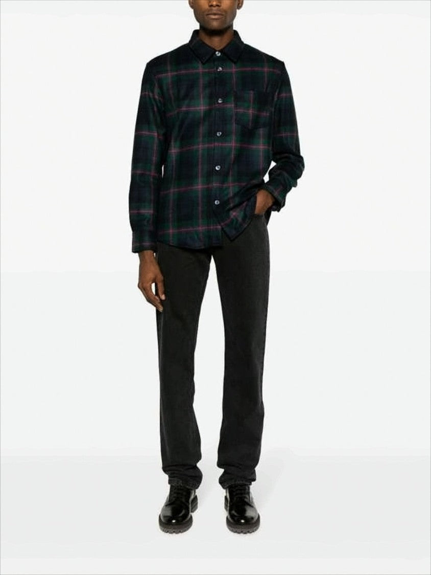 Straight-Leg Black Denim Pants