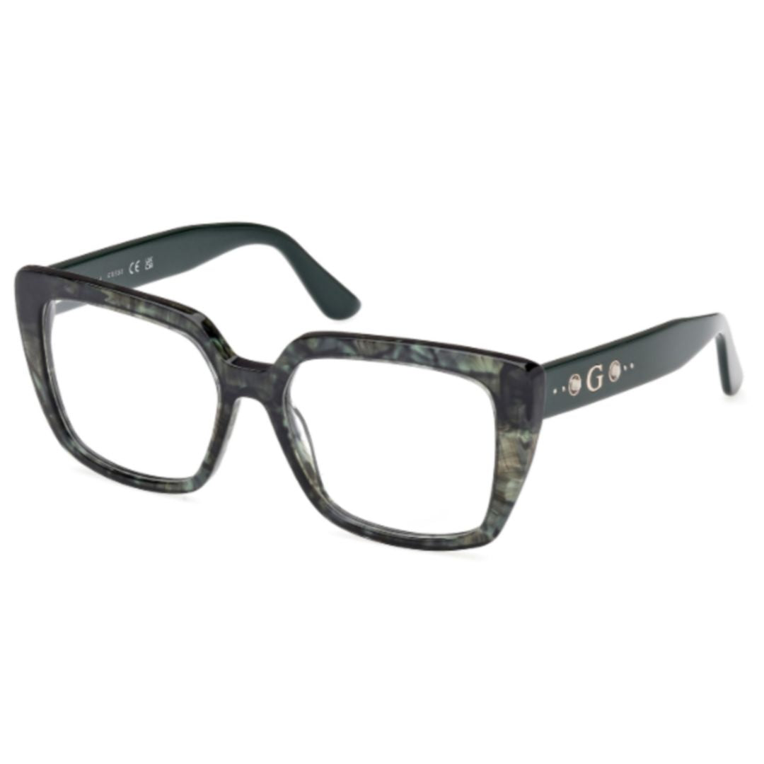 Gu50174 Oversized Square Frame Eyeglasses