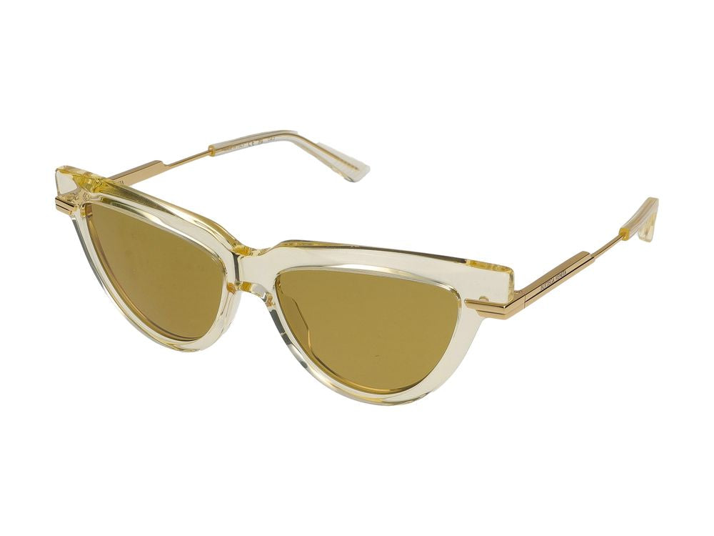 Sunglasses Bottega Veneta BV1265S 004 yellow gold brown 54/15/140
