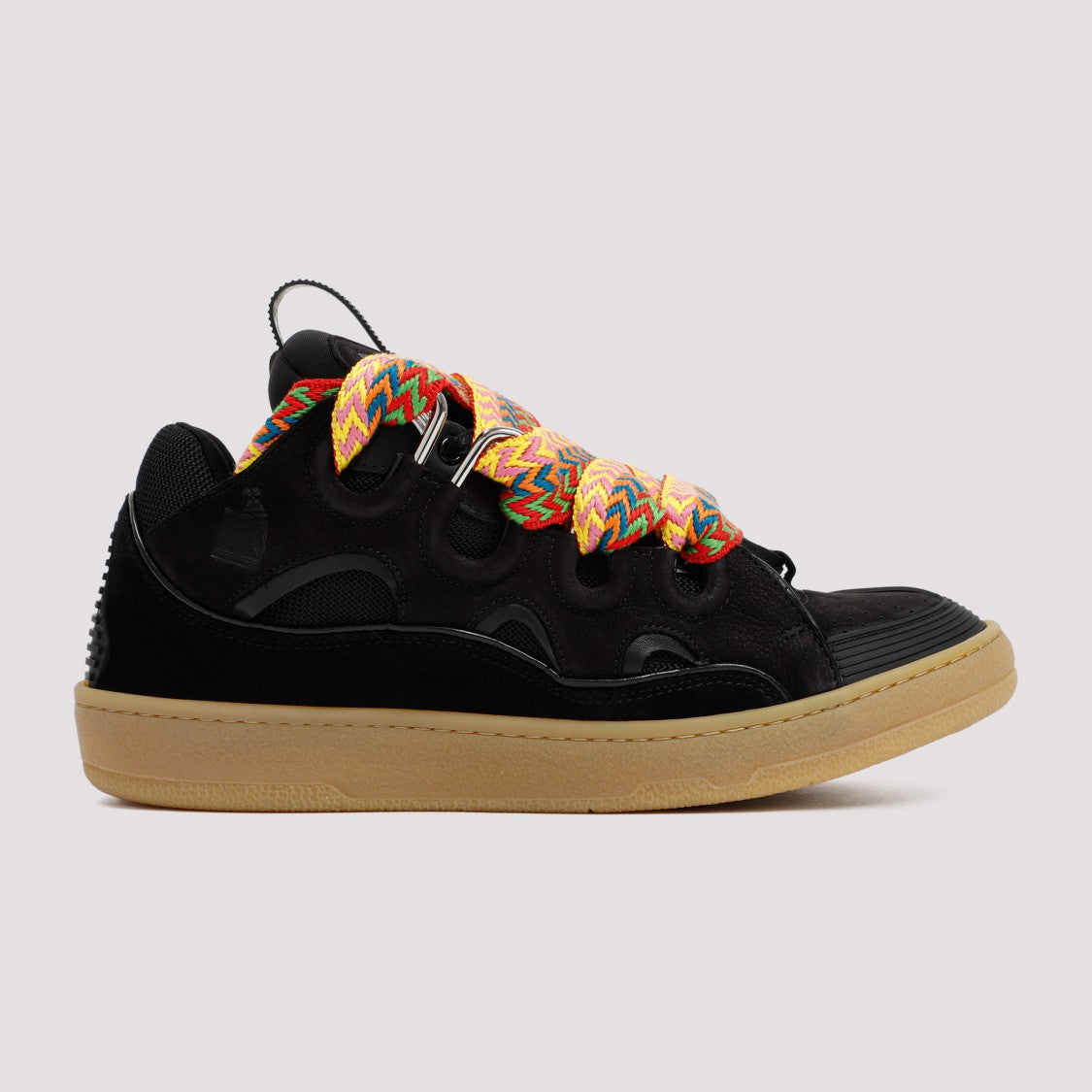 Black Suede Calf Leather Sneakers