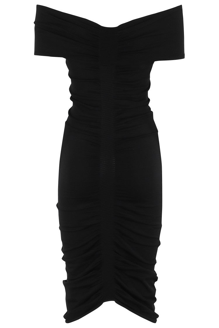 Off Shoulder Ruched Dress