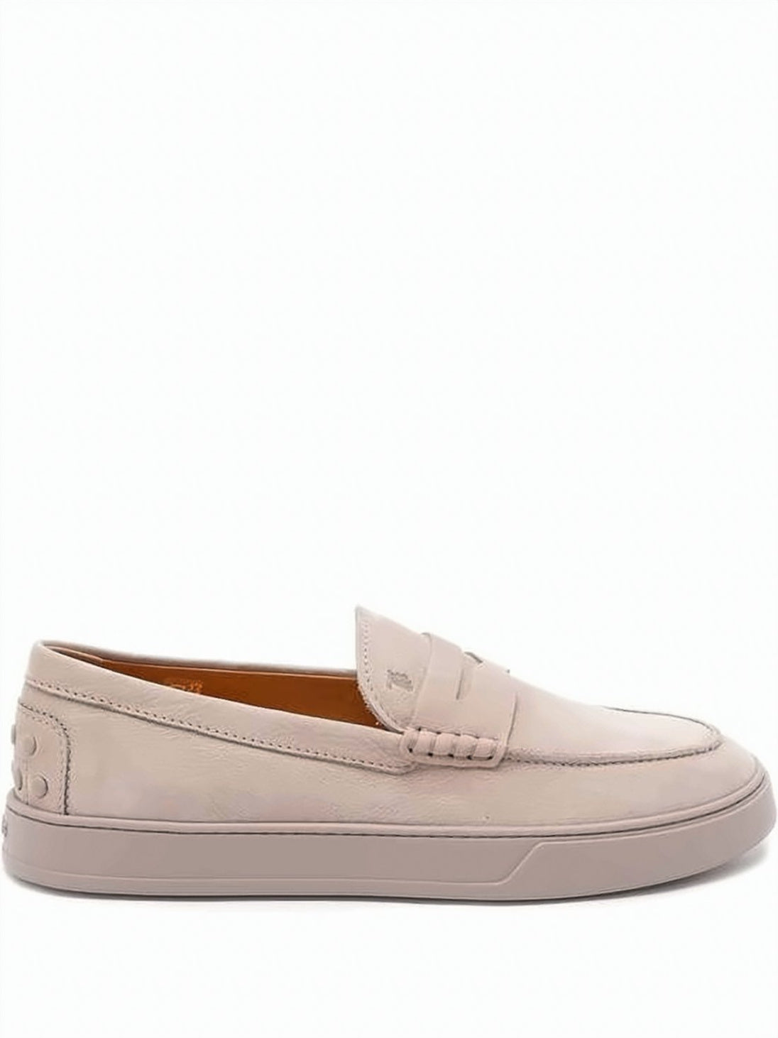 Calf Leather Loafers with Classic Penny Strap