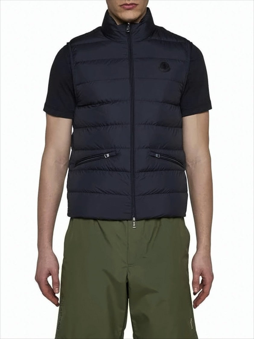 Padded Black Quilted Vest