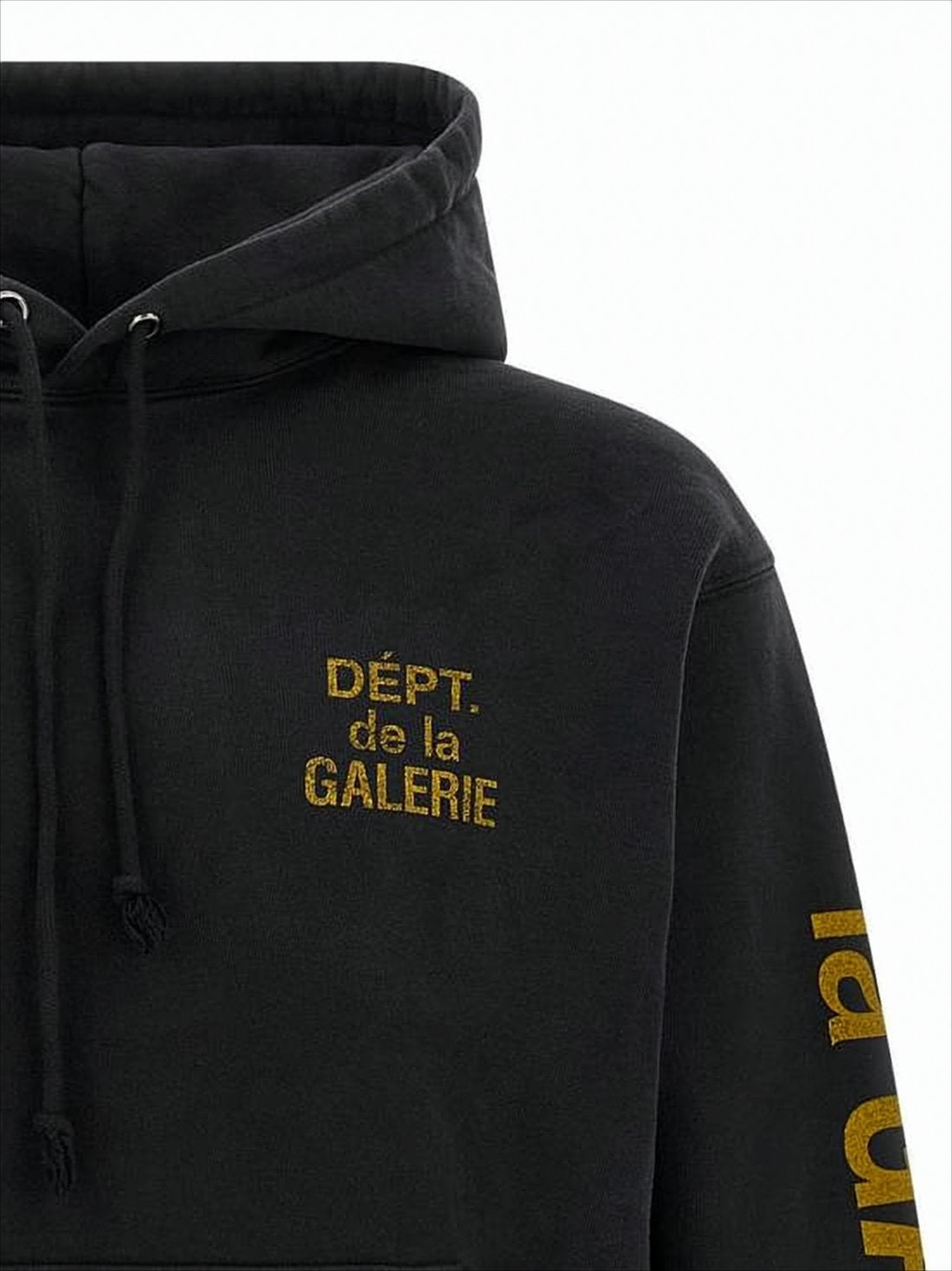 Black Hoodie with Bold Graphic Elements