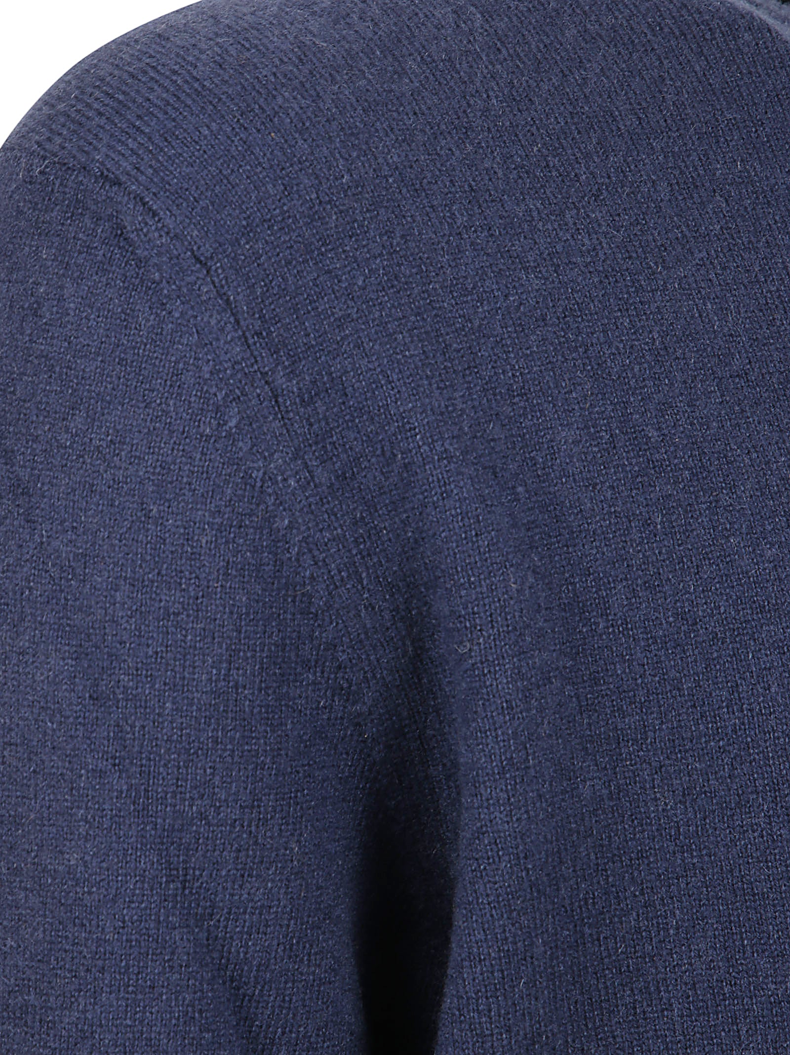 Classic Crew Neck Cashmere Sweater In Deep Navy
