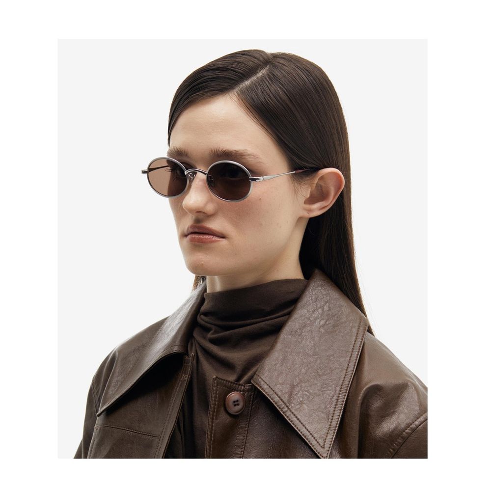 P11 Clcc7 Oval Titanium Sunglasses