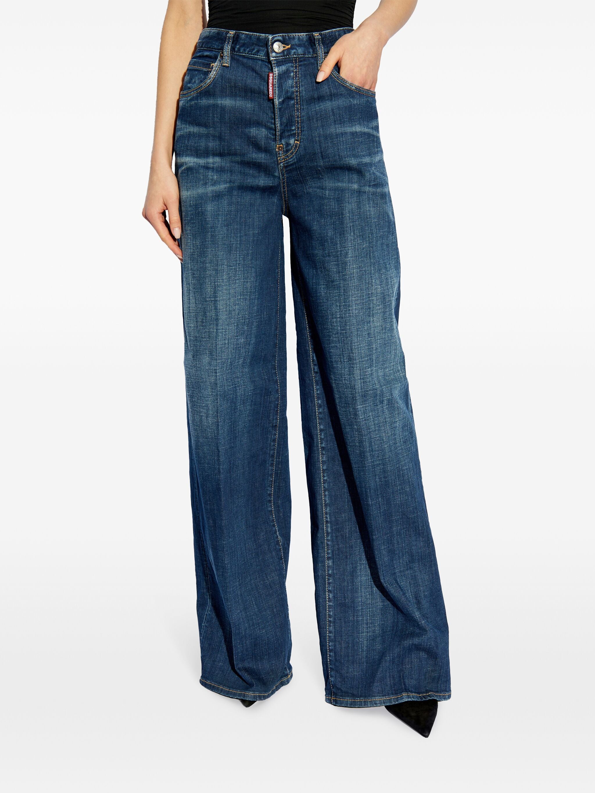 Loose Fit Extra-Wide Leg Denim Jeans