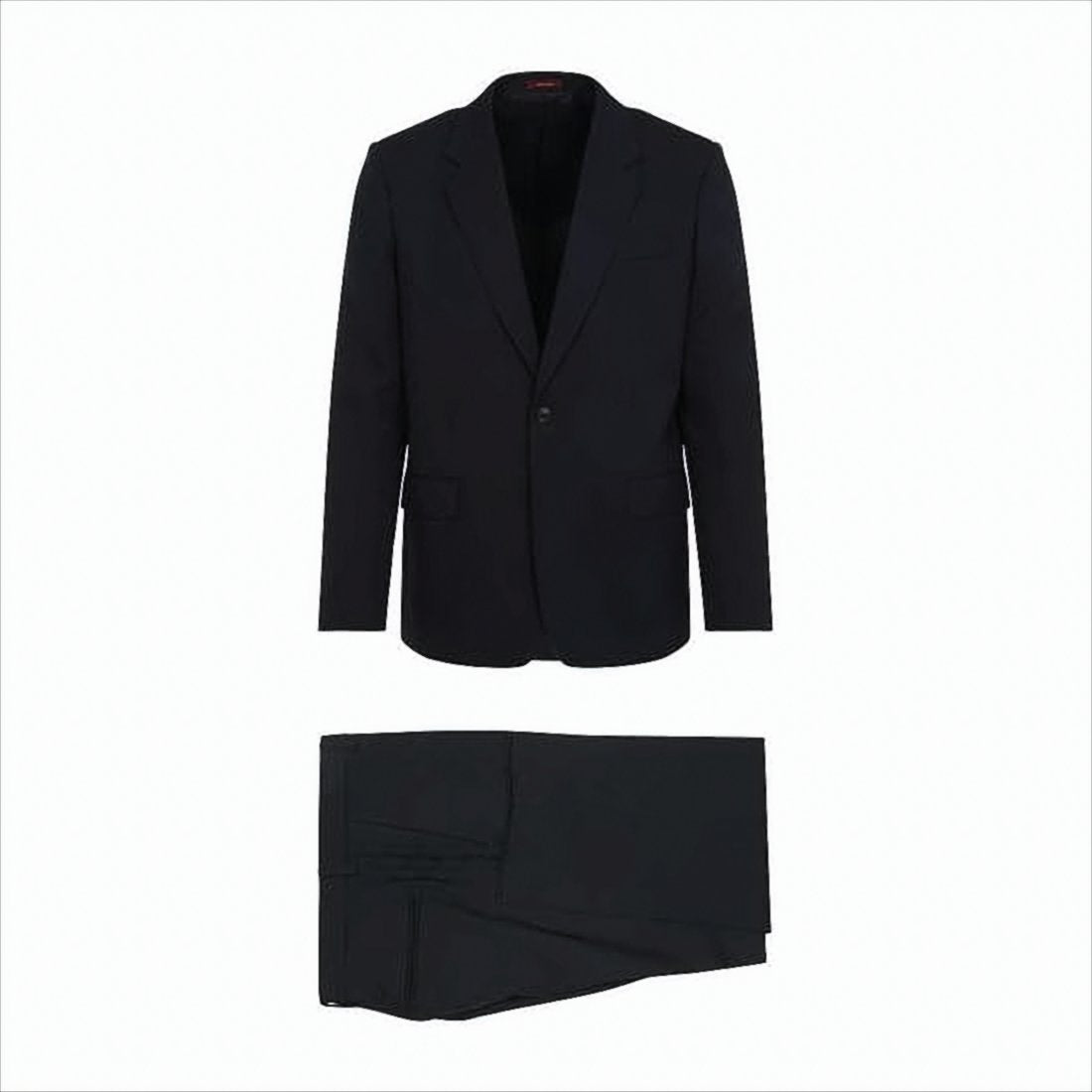 Tailored Black Wool Suit Set