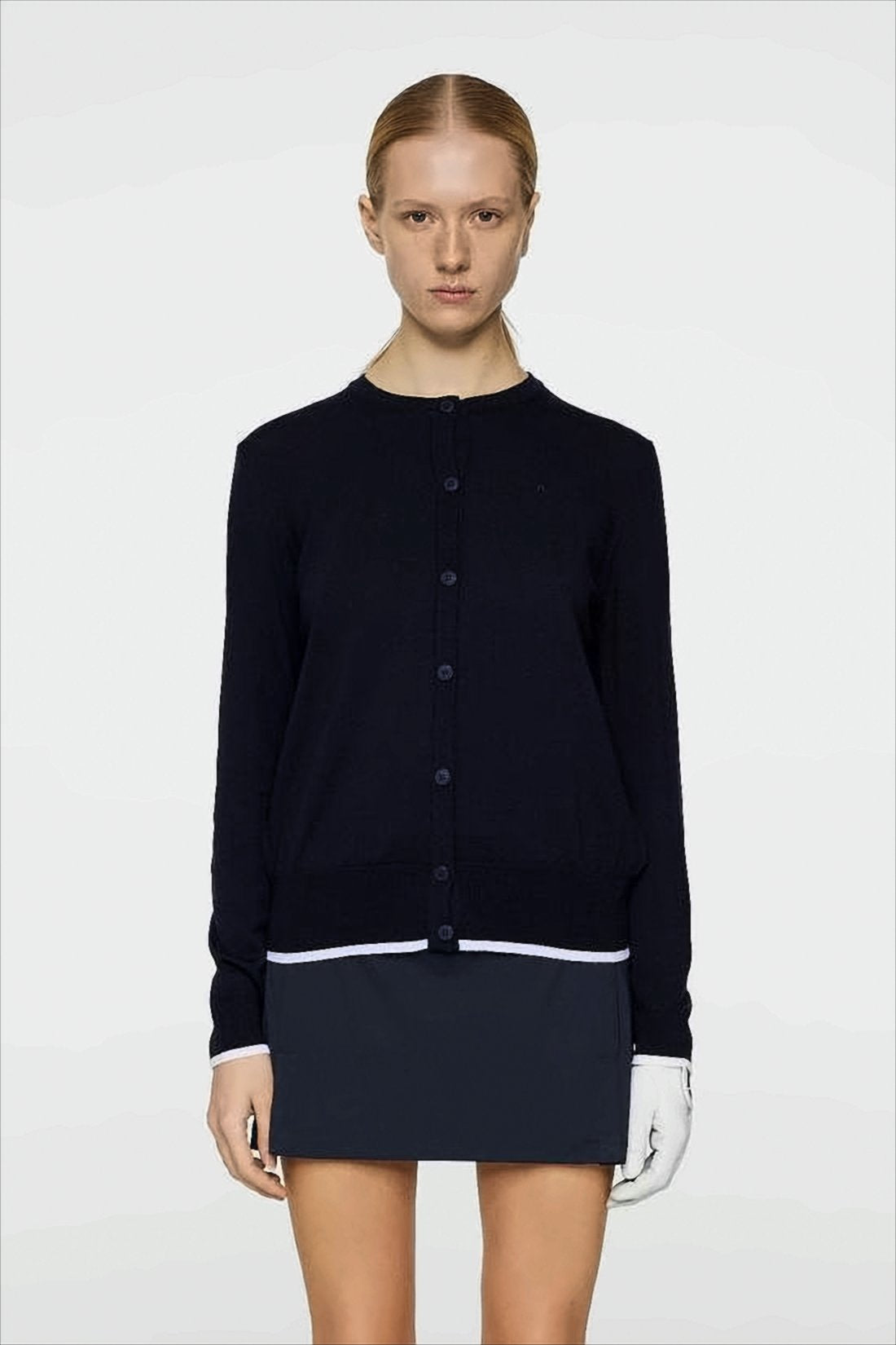 Classic Round Neck Knit Cardigan