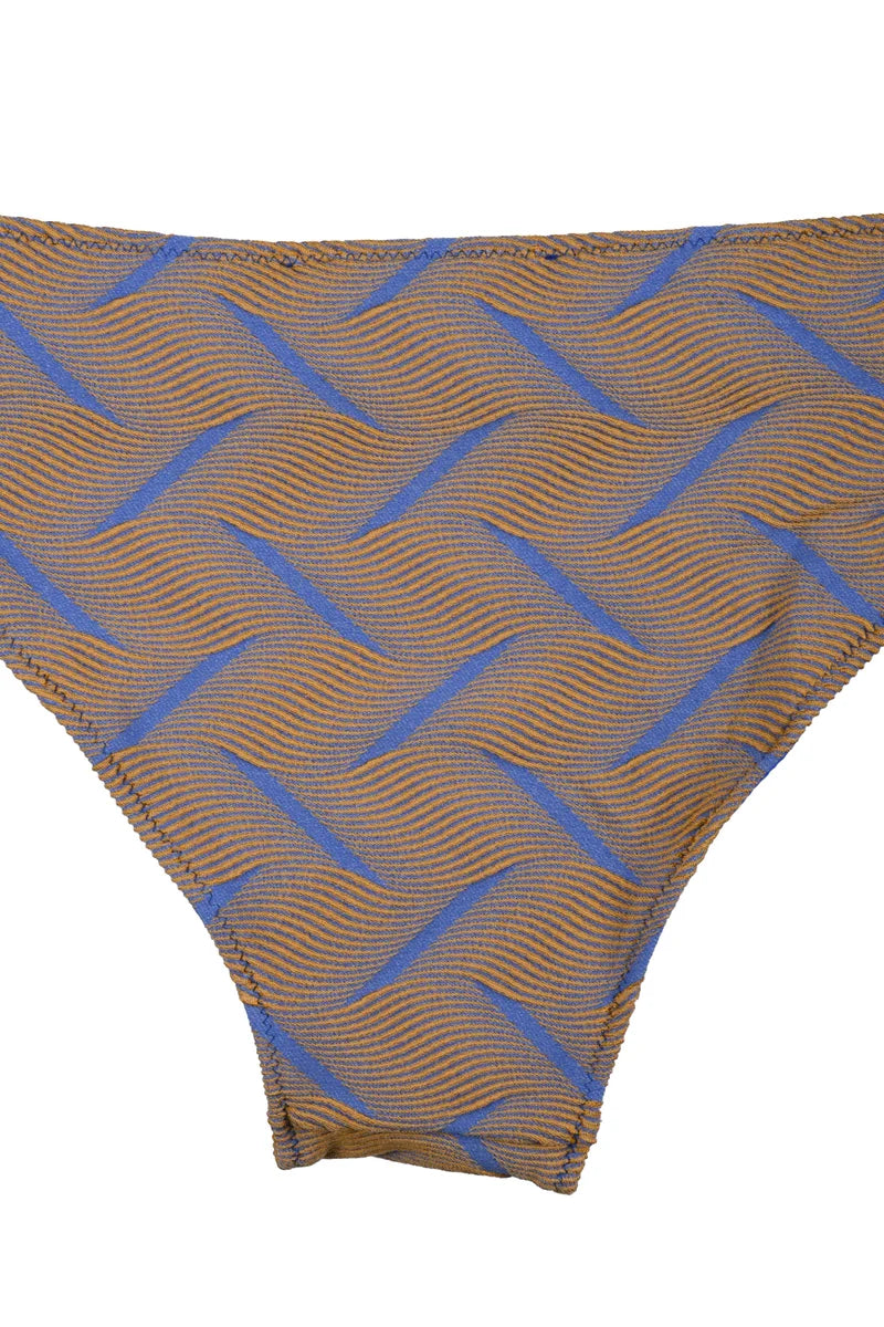 Two-Piece Triangle Swimsuit with Adjustable Ties