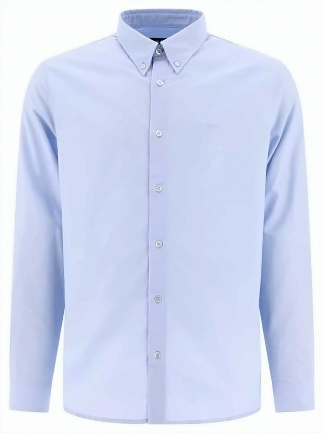 Classic Long-Sleeve Button-Up Shirt with Design