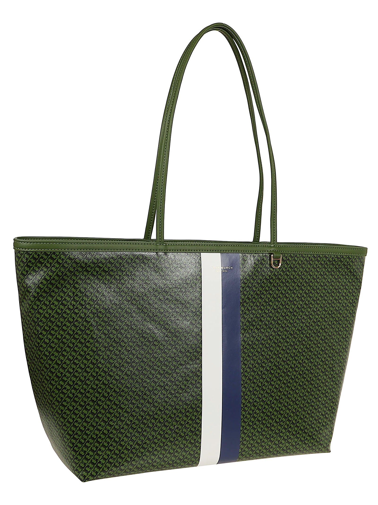 Structured Tote Bag with Race Car Stripes