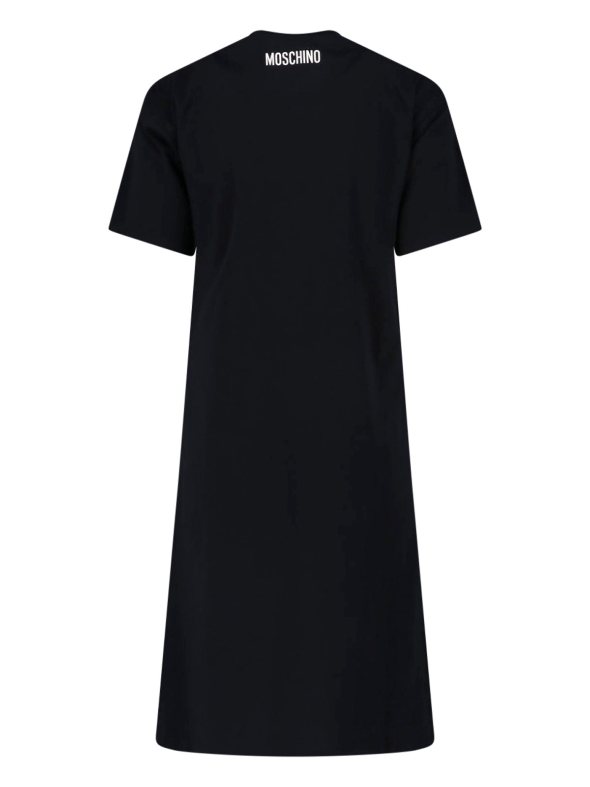 Black A-line Smiley Graphic Mini Dress