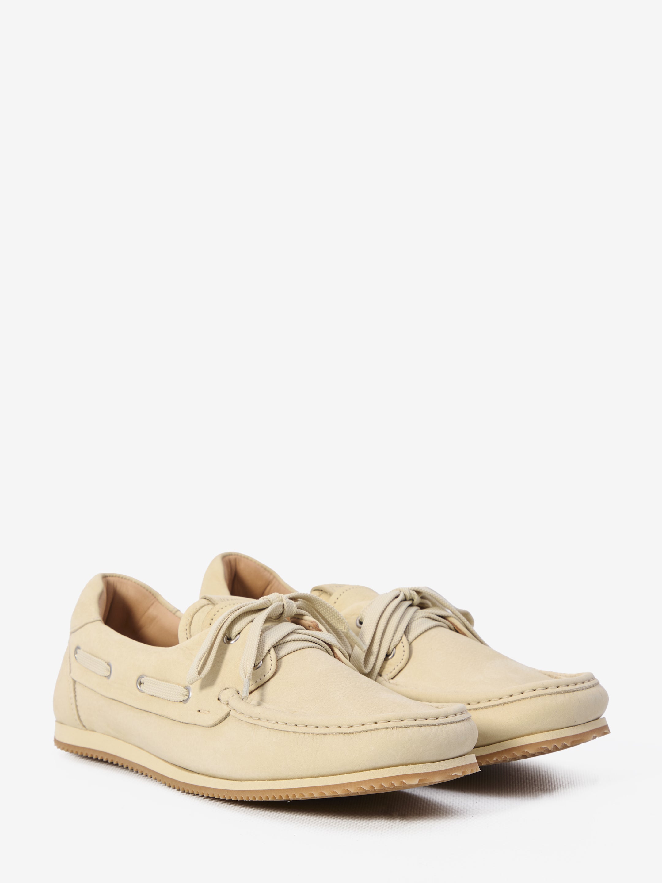 Moccasin-Toe Leather Loafers With Lace-Up Detail