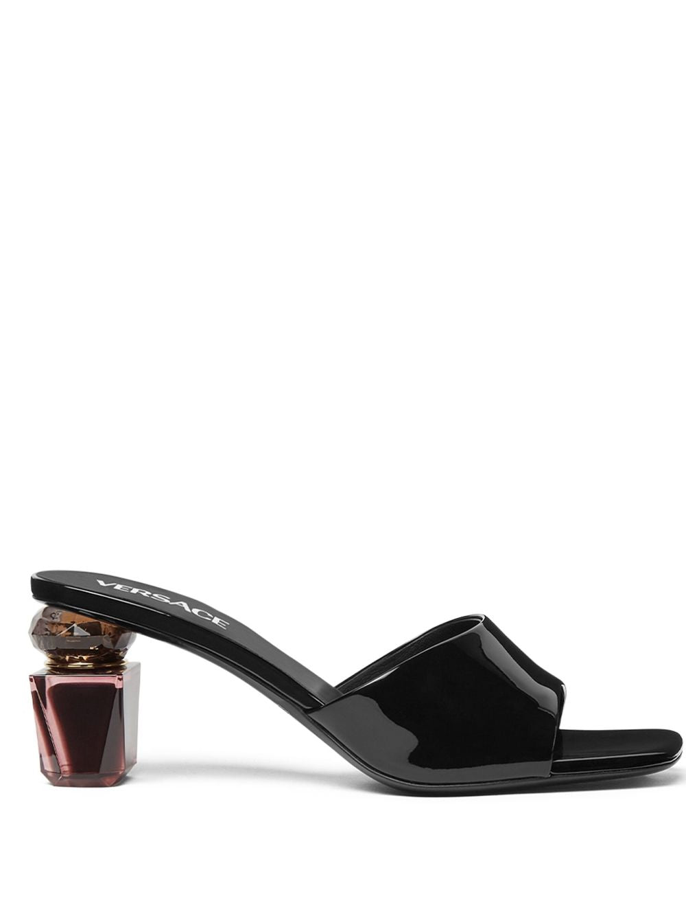 Sculpted Heel Slip-On Sandals