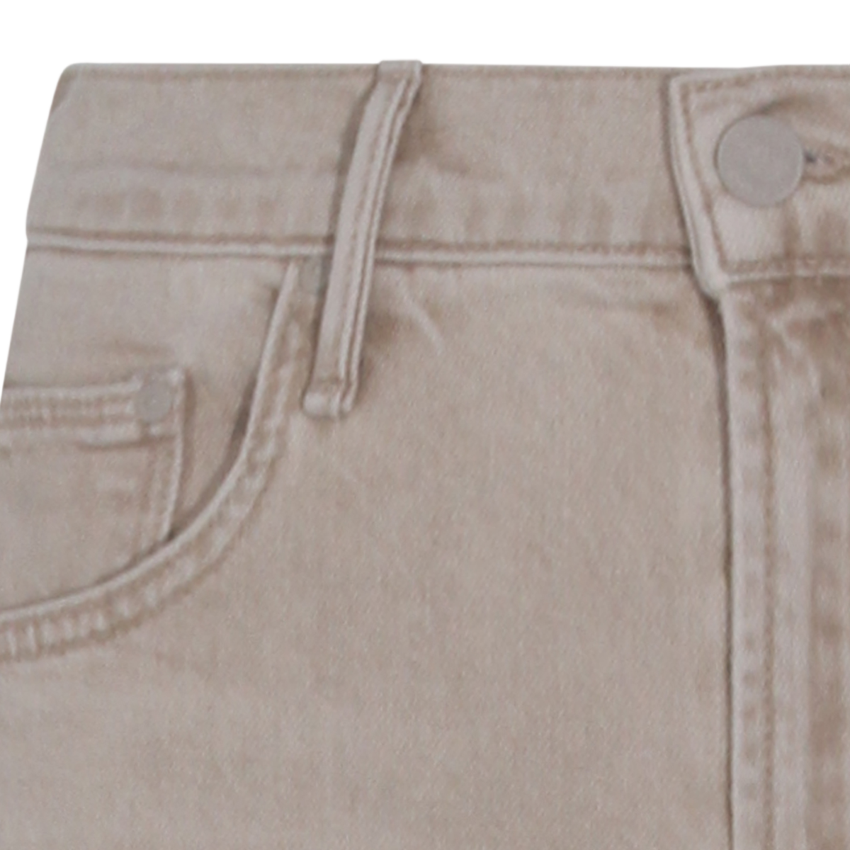 Proste beżowe dżinsy z denimu o minimalistycznym designie