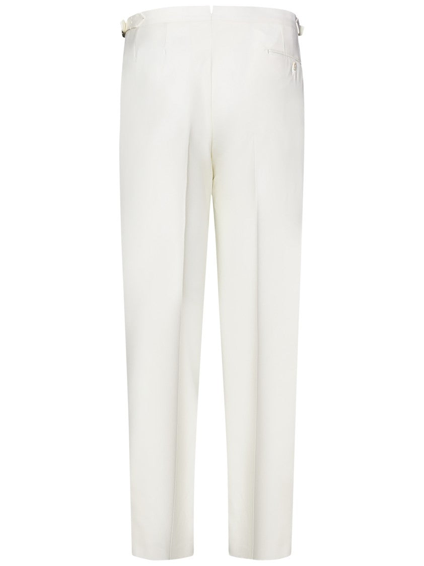 Tailored White Trousers