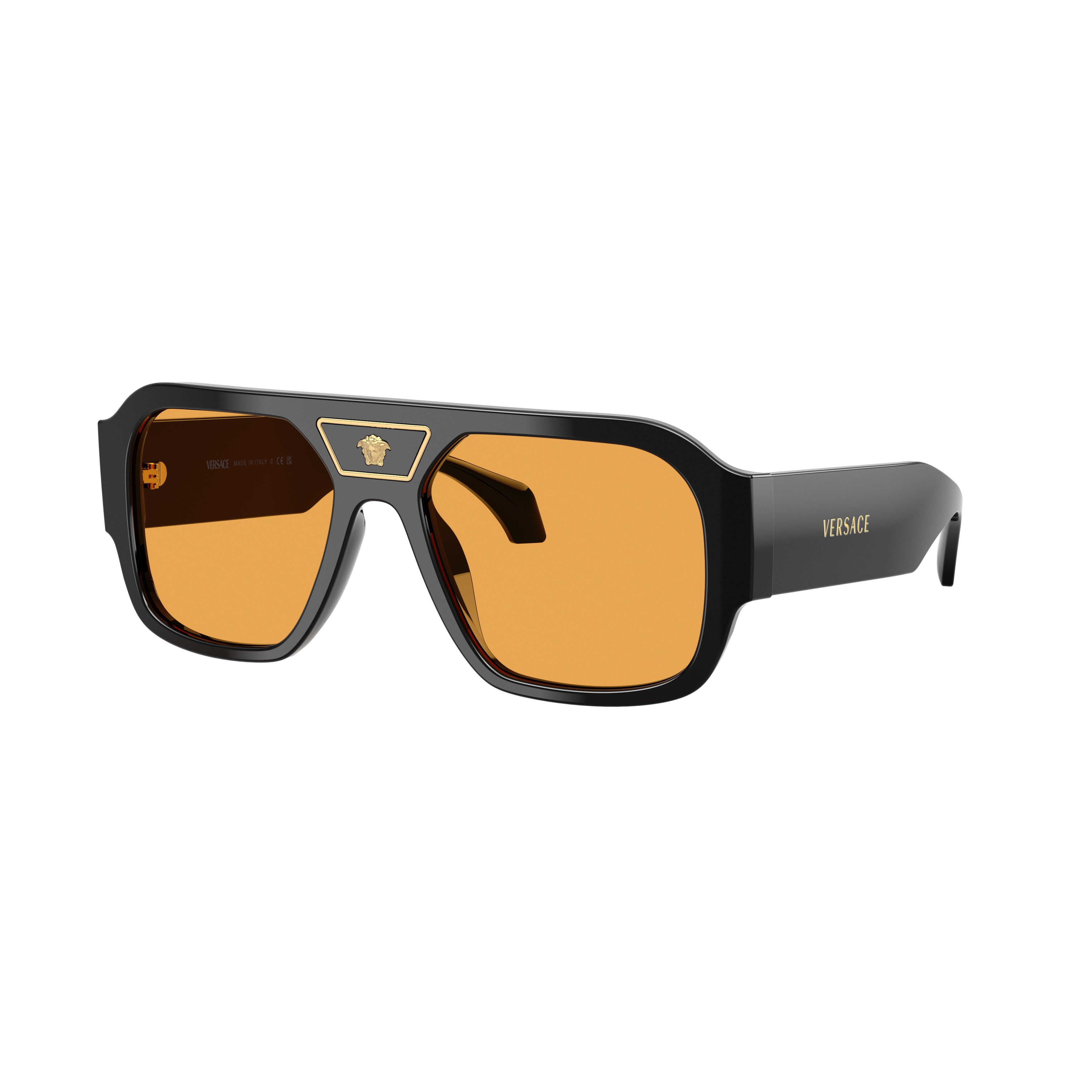 0ve4508u Bold Black Oversized Rectangular Sunglasses