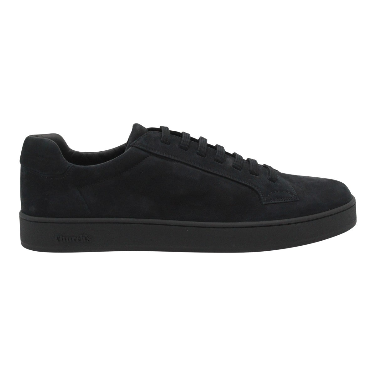 Black Low-Top Sneakers with Matte Finish