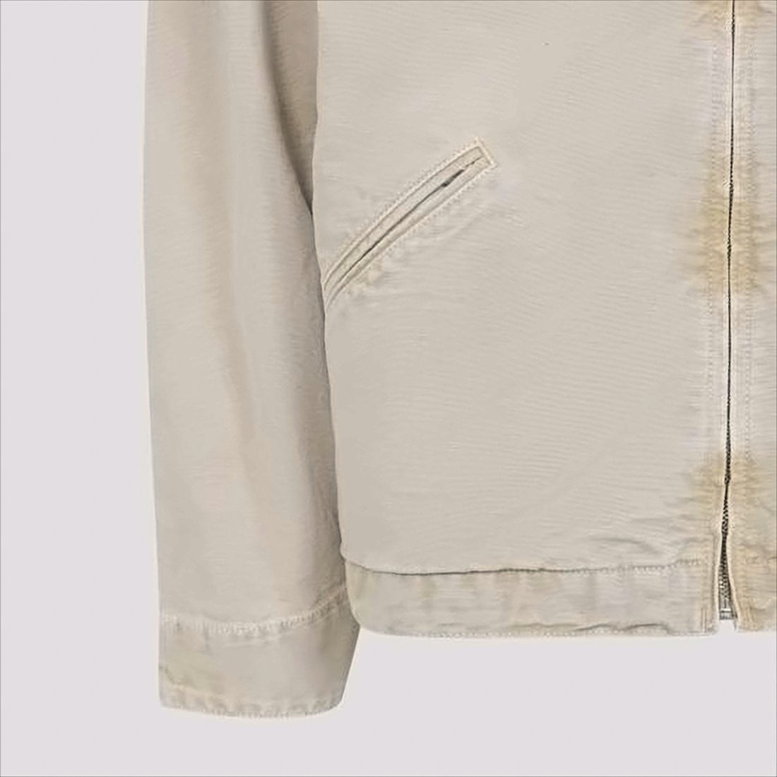 Zip-Up Jacket With Vintage-Inspired Aesthetic And Utilitarian Design