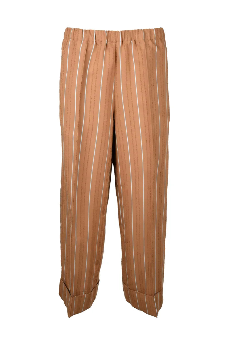 Comfort Fit Trousers - Brown