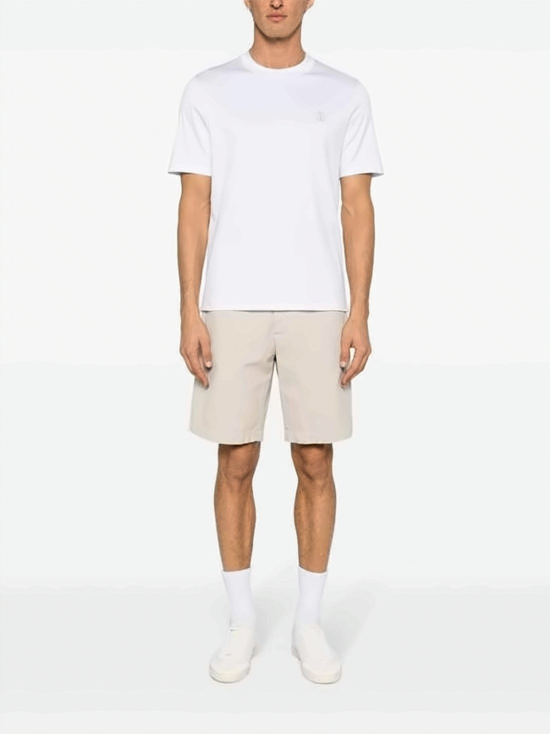 Cotton Jersey Crew Neck T-Shirt