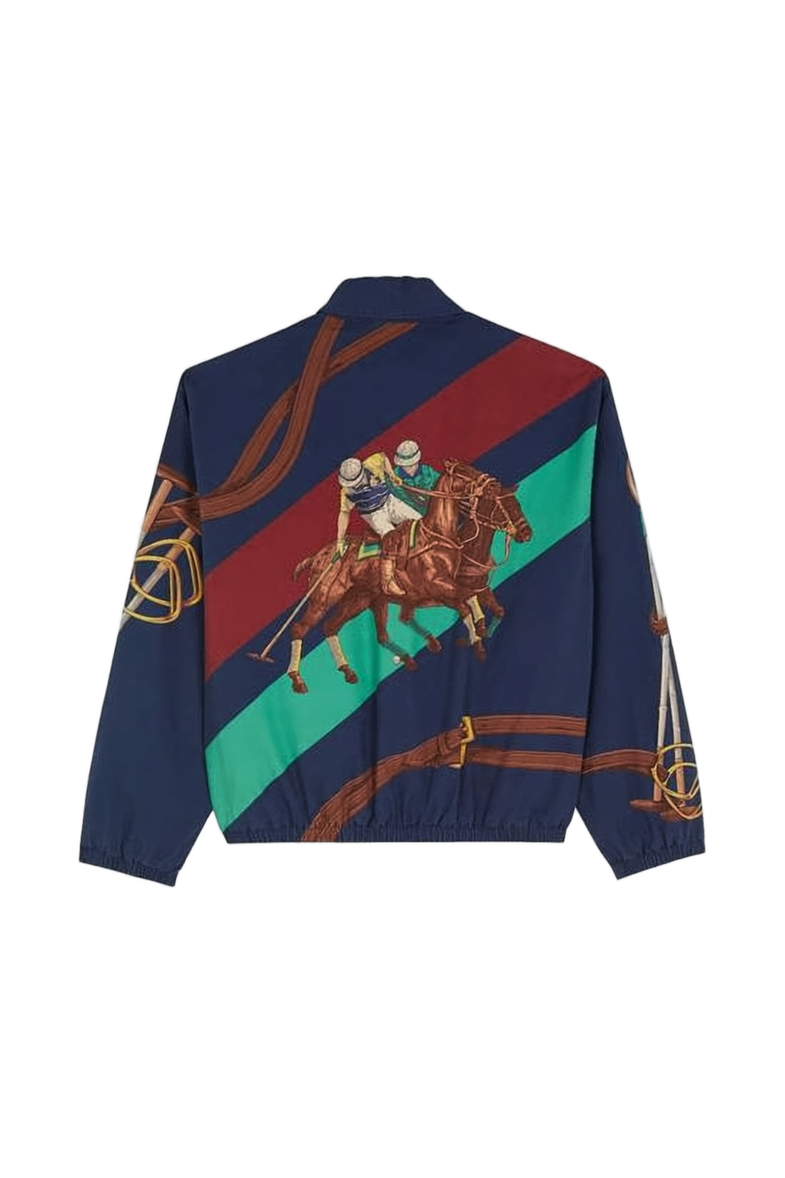 Cropped Jacket with Equestrian Theme