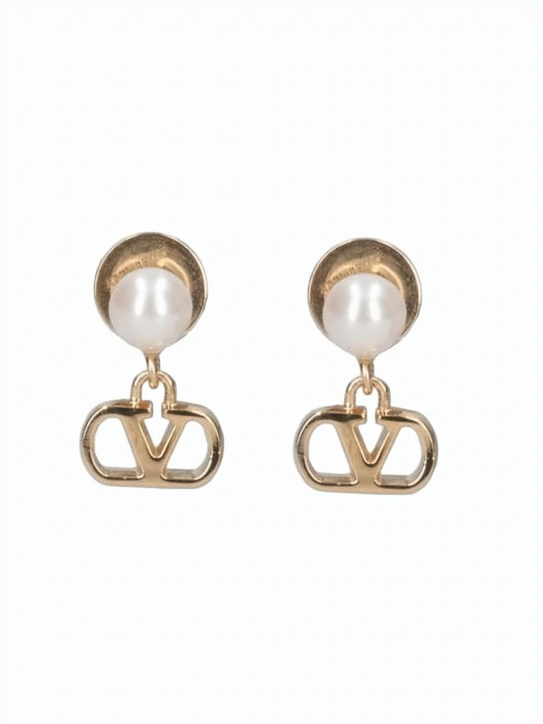 Openwork Logo Motif Earrings