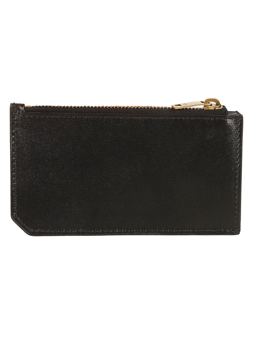 Calfskin Wallet With Zip Closure